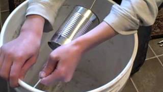 Making a 5 gal bucket mouse trap [upl. by Eiboj]