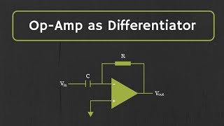 OpAmp Differentiator with Derivation and Examples [upl. by Adnelg183]