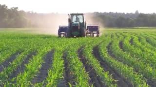 Interseeder Planting Cover Crops Into a Growing Corn Crop [upl. by Aseuqram670]