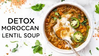 EASY DETOX LENTIL SOUP ‣‣ healthy vegan dinner idea [upl. by Anen]