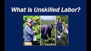 What is Unskilled Labor [upl. by Eylsel]