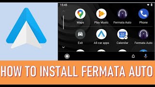 How to install Fermata Auto a new player audiovideo for Android Auto [upl. by Adamsun]