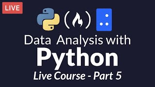 Data Analysis with Python Part 5 of 6  Visualization with Matplotlib and Seaborn Live Course [upl. by Enneiviv]