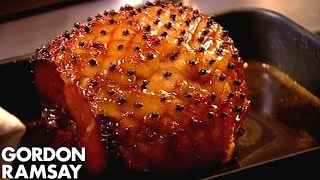 CHRISTMAS RECIPE Honey Glazed Ham With Pear amp Saffron Chutney [upl. by Iseabal]