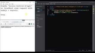 Solving quotAccessControlAllowOriginquot in localhost NodeJS  Express [upl. by Siblee]