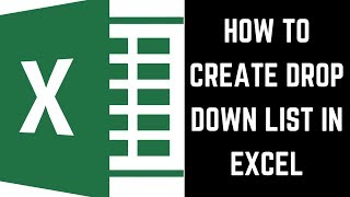 How to Create a Drop Down List in Excel [upl. by Neeoma]