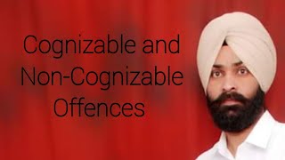 Cognizable and non cognizable offence under CR P C [upl. by Assirod]