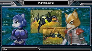 Sauria Briefing  Star Fox Assault  EnglishJapanese Mix 4K [upl. by Fornof]