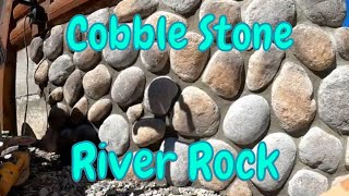 Installing Cultured Stone Cobble Stone River Rock Project [upl. by Itagaki]