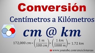 Convertir de Centímetros a Kilómetros cm a km [upl. by Ttehr220]