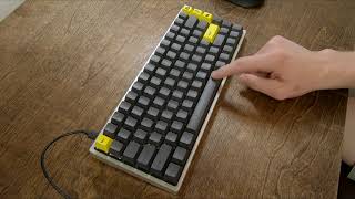 Gateron Silent Brown Switches Sound Test  KPRepublic XD84 75 Keyboard [upl. by Cawley]