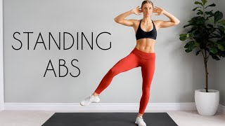 10 min STANDING ABS Workout Intense amp No Equipment [upl. by Fonda]