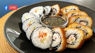 2 recetas de sushi  Clase en vivo [upl. by White291]