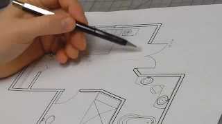 How to Draw an Architectural Interior Elevation [upl. by Lehteb]