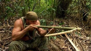 DIY Survival Make a Crossbow from Scratch  Dual Survival [upl. by Ettenay]