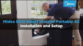 Midea DUO Smart Inverter Portable AC Installation Overview [upl. by Welcy]