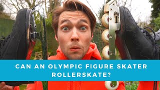 Can an Olympic Figure Skater Roller Skate [upl. by Constantia]