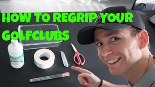 HOW TO REGRIP A GOLFCLUB  Regripping with a GOLF PRIDE ALIGN grip [upl. by Alistair251]