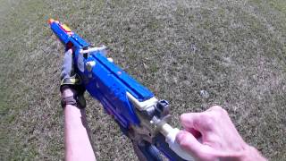 OVER 450 FPS Nerf Mod  LS4B custom quotSniper Riflequot [upl. by Radford]