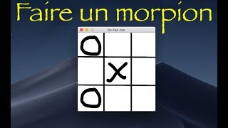 Faire un jeu morpion  en PYTHON [upl. by Maye87]