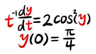 Separable differential equation example [upl. by Notrab259]