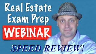 1 Hour Real Estate Exam Review with Irene [upl. by Warfourd]