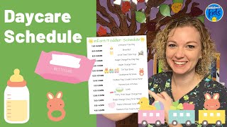 DAYCARE SCHEDULE  HOW TO PLAN ACTIVITIES FOR TODDLERS [upl. by Oiredised]