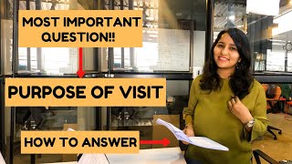 How to answer  PURPOSE OF VISIT  USA B1 Visa Interview questions For Indians 2023  Shachi Mall [upl. by Hal]