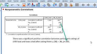 Spearmans correlation in SPSS [upl. by Andromada]