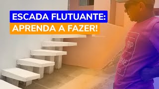 Aprenda como fazer ESCADA FLUTUANTE com esse pedreiro [upl. by Dode970]