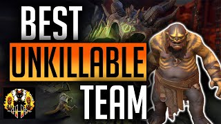 RAID Shadow Legends  Maneater Best Unkillable team Clan Boss  Easiest and best set up so far [upl. by Warga]