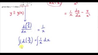 Differential Equations  NonSeparable Example 2001 HL [upl. by Fraze240]