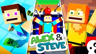 Alex and Steve Life MOVIE 2 Minecraft Animation [upl. by Elhsa340]