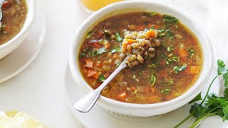 Mexican Lentil Soup Sopa De Lentejas [upl. by Loux]