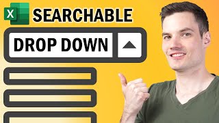 🔎 How to Create Searchable Drop Down List in Excel [upl. by Dorina240]