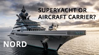 NORD  New SUPERYACHT with its own HELICOPTER [upl. by Yerot]