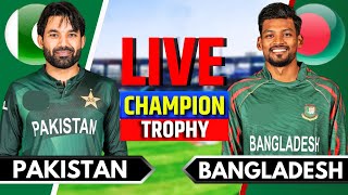 Pakistan vs Bangladesh Match 9  Live Cricket Match Today  PAK vs BAN  Champions Trophy  Preview [upl. by Nameerf356]