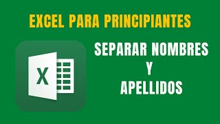 Como separar nombres y apellidos en excel [upl. by Demy]