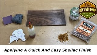 Applying A Quick And Easy Shellac Finish [upl. by Aronek]