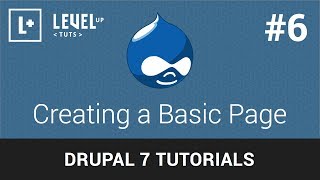 Drupal Tutorials 6  Creating a Basic Page [upl. by Treve52]