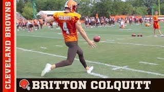 Britton Colquitt The Life of a Punter  Cleveland Browns [upl. by Zetneuq682]