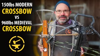 960lbs crossbow vs 150lbs crossbow  TESTED [upl. by Ilyssa]