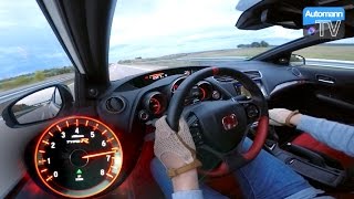 2016 Civic Type R 310hp  0270 kmh acceleration 60FPS [upl. by Yelrebmyk]