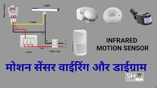 How to Install PIR Motion Sensor connection amp Diagram [upl. by Ecirb288]