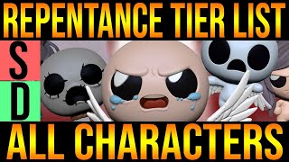 ALL REPENTANCE CHARACTERS TIER LIST  The Binding Of Isaac Repentance [upl. by Glenn]