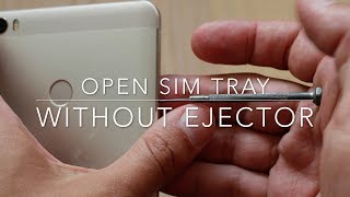 How to open a SIM tray without ejector tool [upl. by Hnad]