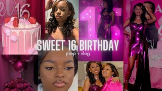 SWEET 16 BIRTHDAY CELEBRATION  GRWM  VLOG [upl. by Namwen993]