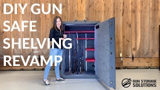 Gun Safe Flexible Shelving Revamp DIY  Gun Storage Solutions [upl. by Harris751]