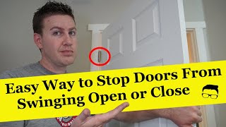 How to FIX a Door That Swings Open or Close  EASY [upl. by Jade45]