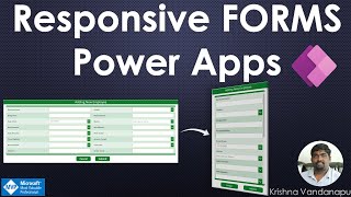 Responsive Forms in Power Apps [upl. by Kristen]